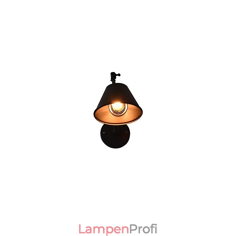 Wandleuchte Wandleuchten Wand Eisen Wandlampe dumm schwarz Lichtschwert Lampe an der Wand