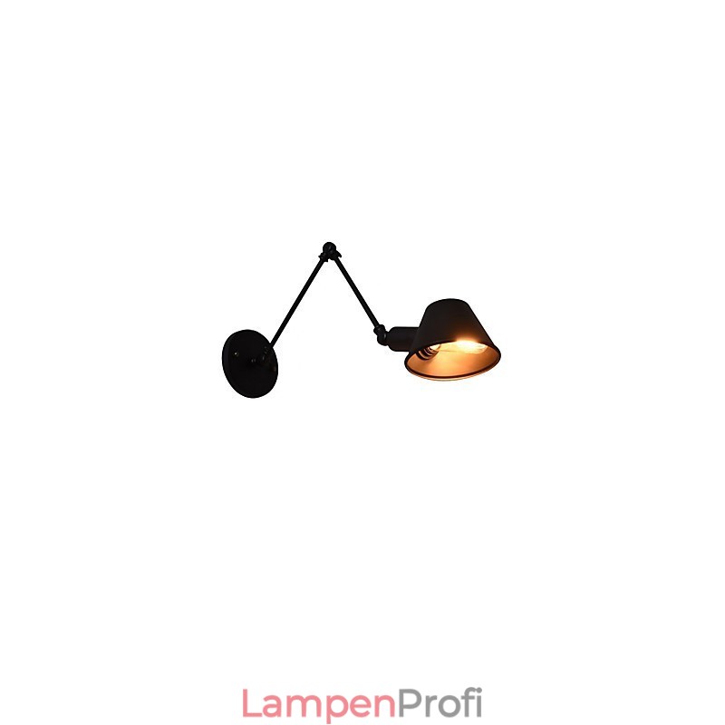 Wandleuchte Wandleuchten Wand Eisen Wandlampe dumm schwarz Lichtschwert Lampe an der Wand