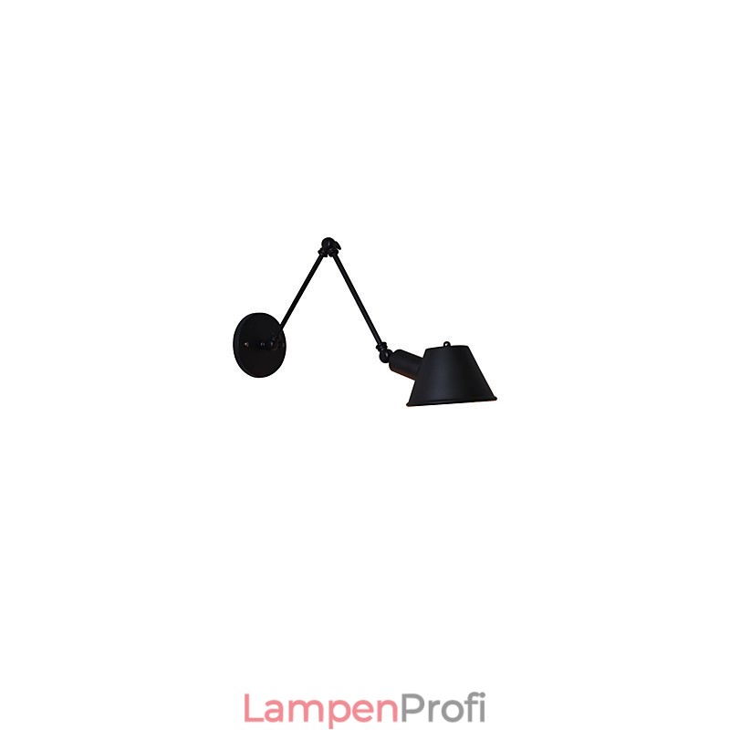 Wandleuchte Wandleuchten Wand Eisen Wandlampe dumm schwarz Lichtschwert Lampe an der Wand