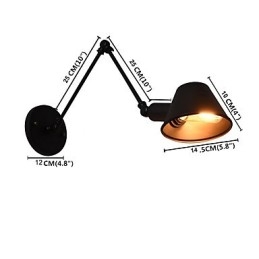 Wandleuchte Wandleuchten Wand Eisen Wandlampe dumm schwarz Lichtschwert Lampe an der Wand