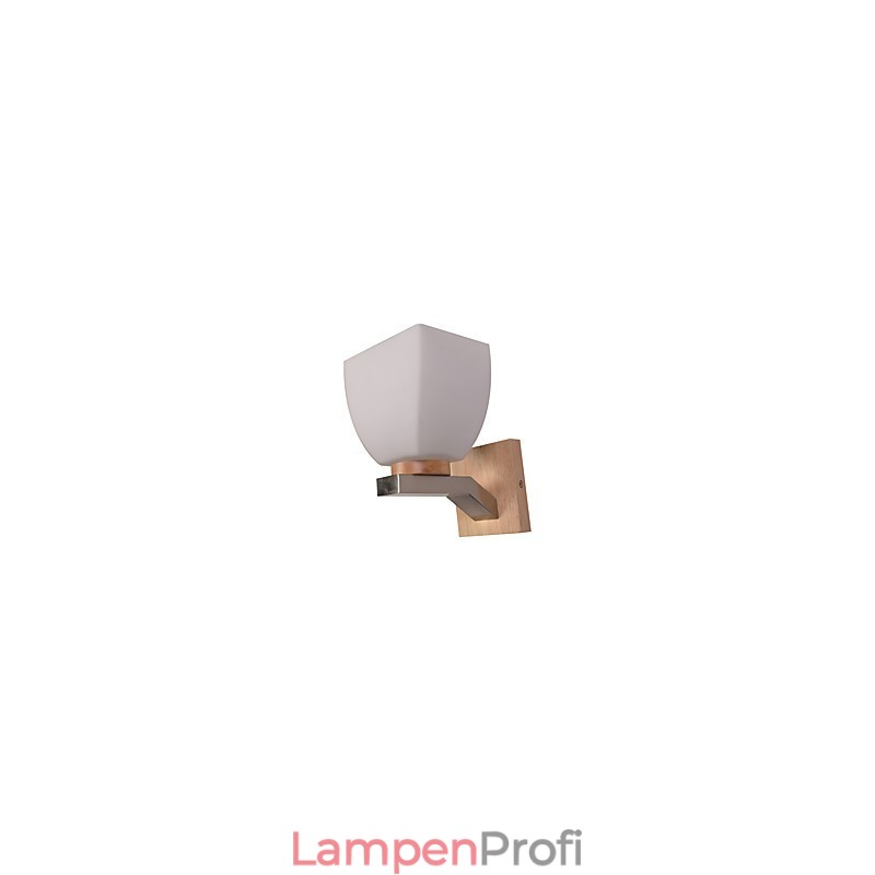 Einfache Wandlampe, Nachttischlampe mit Glasschirm und Massivholz für Schlafzimmer, Kommode, Wohnzimmer, Babyzimmer, Studentenwohnheim, Couchtisch, Bücherregal