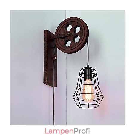 Industrielle Retro Eisen Wandleuchte Kreative Persönlichkeit Lift Pully Wandleuchte Industrielle Retro Eisen Wandleuchte Kreative Persönlichkeit Lift Pully Wandleuchte