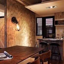 Vintage Wandleuchte Industrielle Wandleuchte Schwarz Metall Draht Käfig Wandleuchte