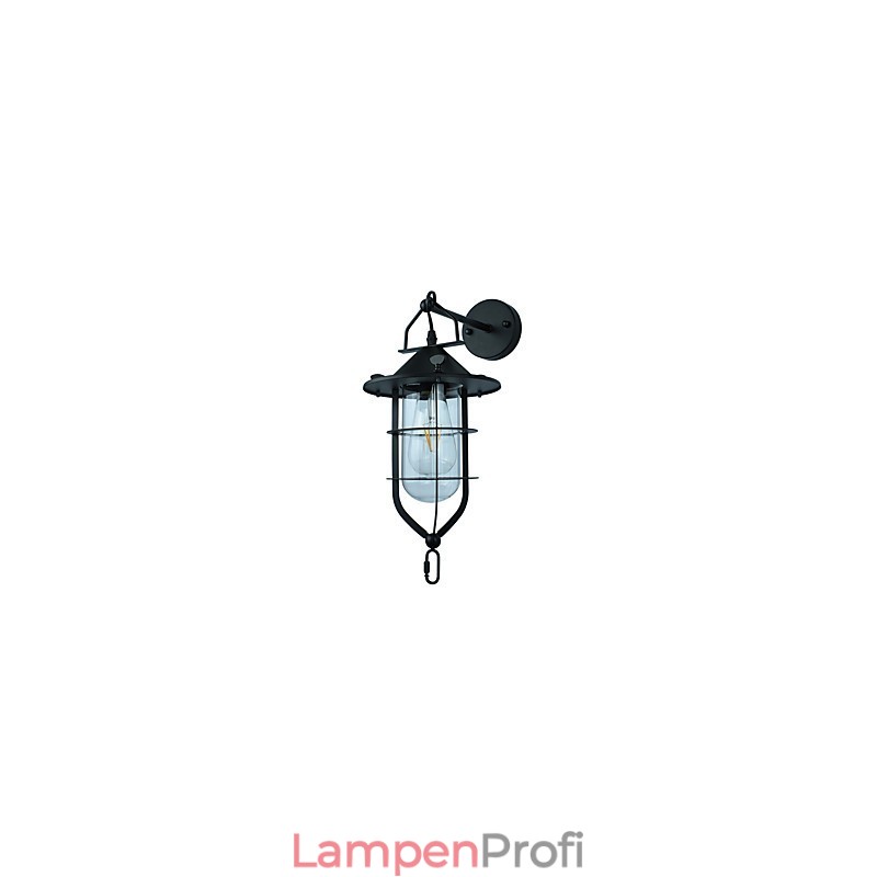 Licht lackiertem Stahl Wandleuchte dumm schwarz amerikanischen Kaffee Dekoration Retro Wandleuchte Lichtschwert Lampe an der Wand