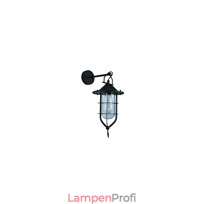 Licht lackiertem Stahl Wandleuchte dumm schwarz amerikanischen Kaffee Dekoration Retro Wandleuchte Lichtschwert Lampe an der Wand
