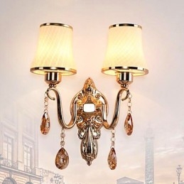 Moderne zeitgenössische galvanisierte Funktion für Kristall-Augenschutz-Umgebungslicht-Wandleuchten