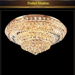 Moderne Luxus Kristall Deckenleuchte Absorbieren Kuppel Licht Durchmesser 60CM