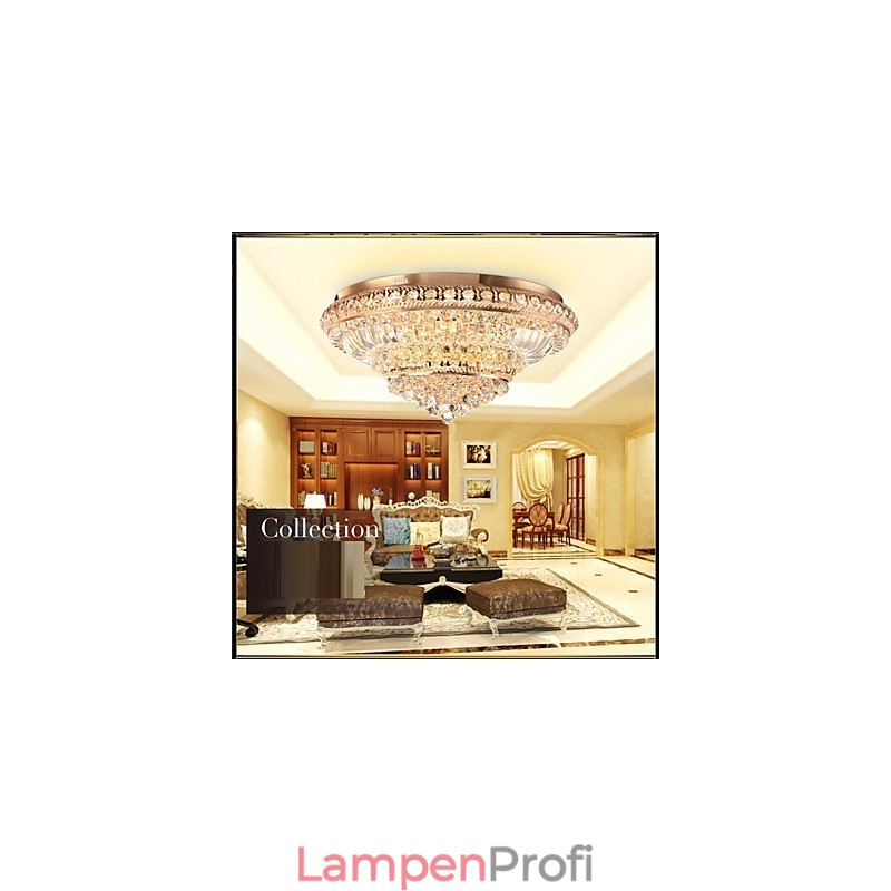 Moderne Luxus Kristall Deckenleuchte Absorbieren Kuppel Licht Durchmesser 60CM