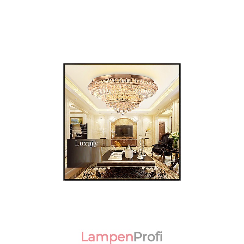 Moderne Luxus Kristall Deckenleuchte Absorbieren Kuppel Licht Durchmesser 60CM