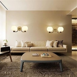 Einfache, moderne und zeitgenössische Galvanisierungsfunktion für Wandleuchten mit Schwenkarm und Augenschutz sowie Umgebungslicht