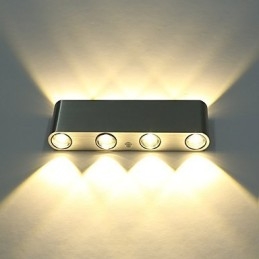 Moderne Wand Leuchte Leuchte Innen Flur Wand Lampe Aluminium Dekorative Beleuchtung Integrierte