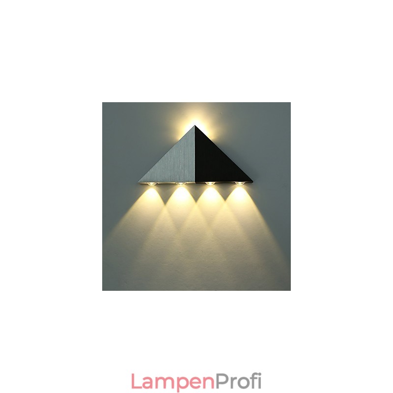 Moderne Dreieck-Wandleuchter-Leuchte für den Innenbereich, Flur, Up- und Down-Wandleuchte, Spot-Licht, Aluminium, dekorative Beleuchtung für Studio-Restaurants