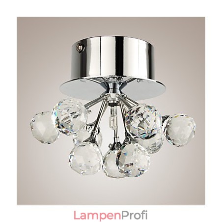 Modern Contemporary Crystal Mini Style Chrome Metal Flush Mount Modern Contemporary Crystal Mini Style Chrome Metal Flush Mount