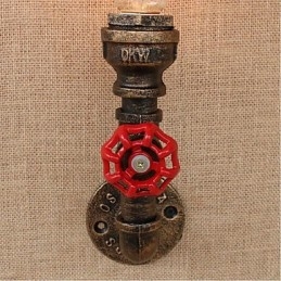 Nostalgie Einfache Wasserleitung Dekorative Kleine Wandleuchte Wandleuchte