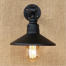 Industriellen Stil Nordic Wasserrohr Wandleuchte Wandleuchte Schwarz