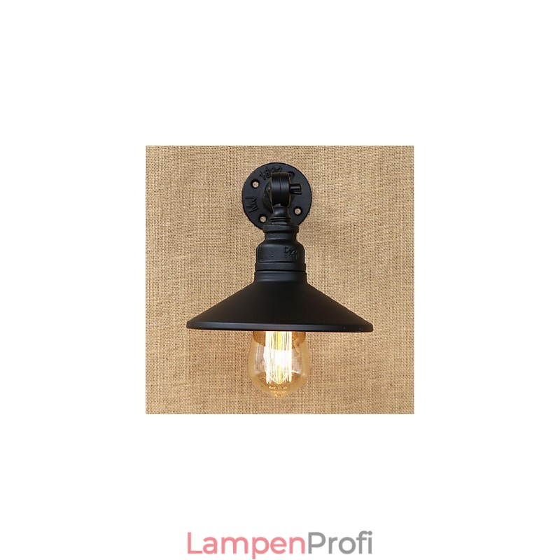 Industriellen Stil Nordic Wasserrohr Wandleuchte Wandleuchte Schwarz