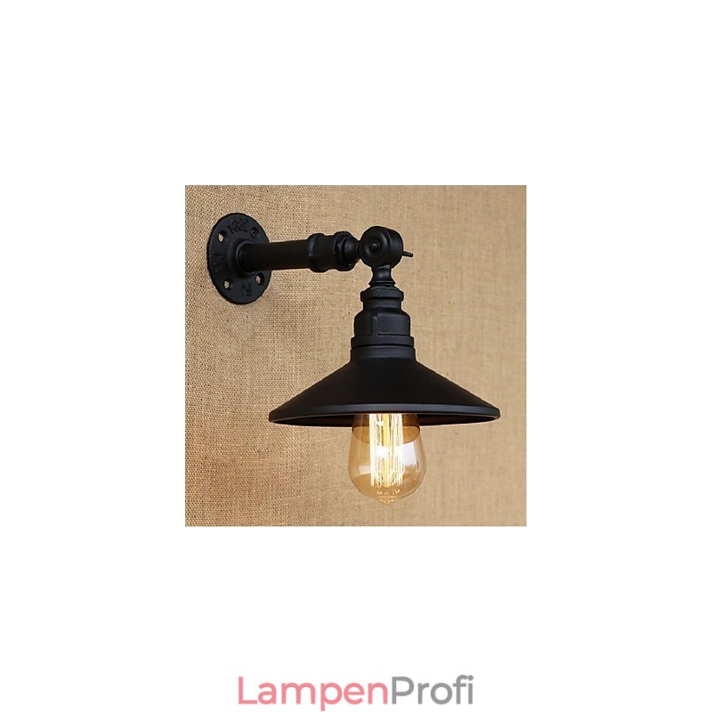 Industriellen Stil Nordic Wasserrohr Wandleuchte Wandleuchte Schwarz