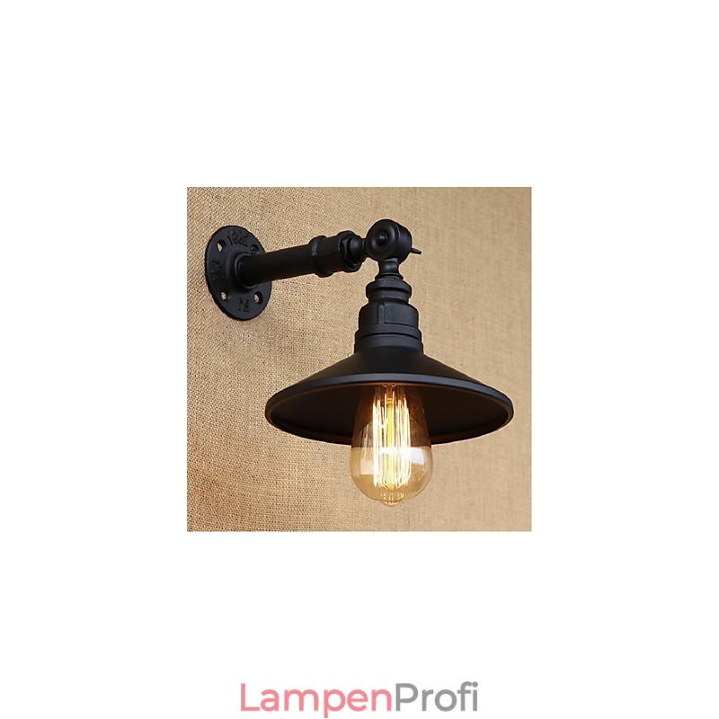 Industriellen Stil Nordic Wasserrohr Wandleuchte Wandleuchte Schwarz