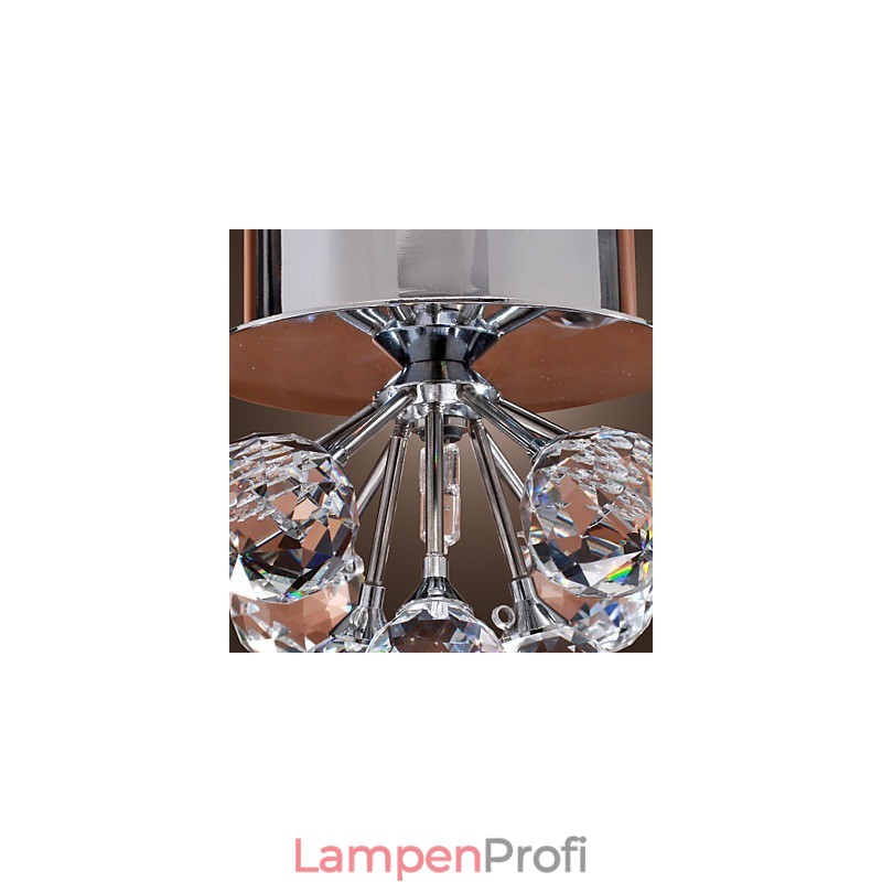 Modern Contemporary Crystal Mini Style Chrome Metal Flush Mount