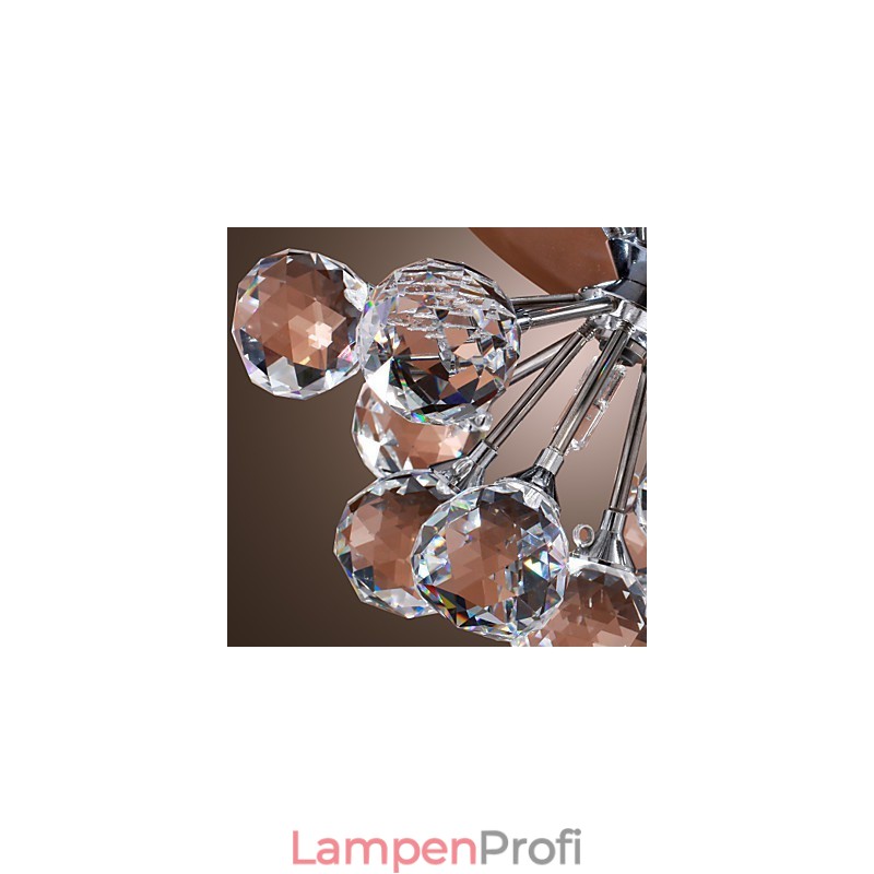 Modern Contemporary Crystal Mini Style Chrome Metal Flush Mount