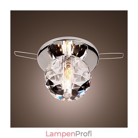 Moderne zeitgenössische Kristall Mini Stil Chrom Metall Unterputz Moderne zeitgenössische Kristall Mini Stil Chrom Metall Unterputz