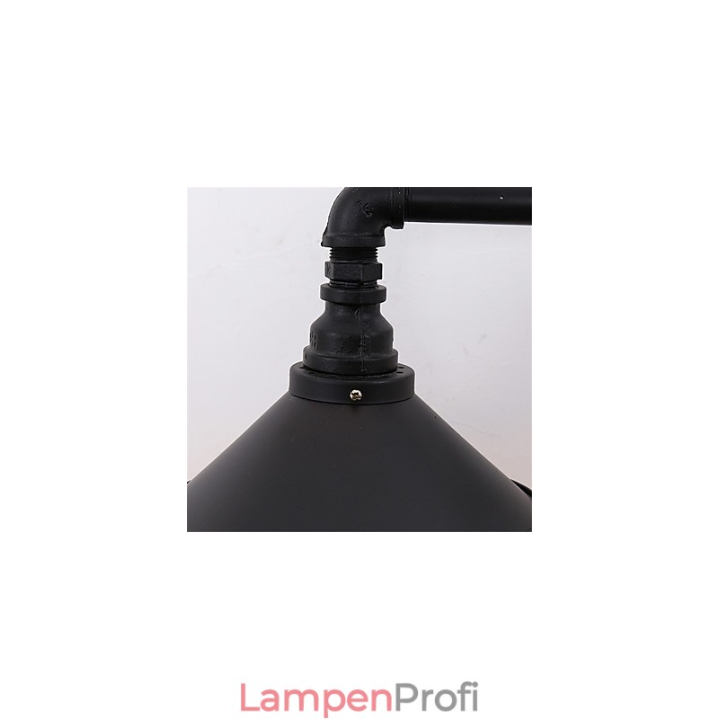 2 Köpfe Retro Industrielle Rohrwandleuchten Einfache Loft Black Metal Esszimmer Küche Bar Cafe Dekoration Beleuchtung