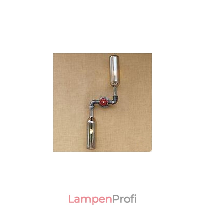 Schmiedeeisen Loft Die Flasche Rohr Flasche Wand Lampe Regal
