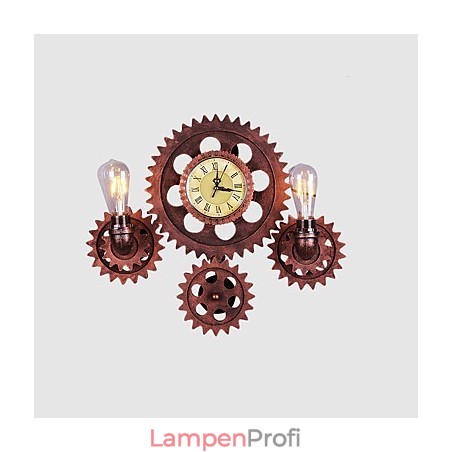 Vintage Industrielle Wandleuchten Holz Zahnradform Kreative drehbare Lichter Restaurant Cafe Bar Dekoration Beleuchtung Vintage Industrielle Wandleuchten Holz Zahnradform Kreative drehbare Lichter Restaurant Cafe Bar Dekoration Beleuchtung