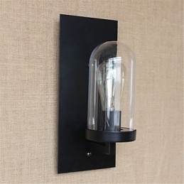 Rustikale Lodge Country Retro-Malerei-Funktion für Augenschutz Umgebungslicht Wandleuchten