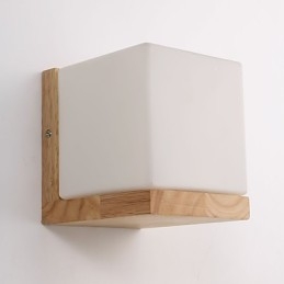 Holz Wandleuchten Glasschirm 110V oder 220V Country Neuheit