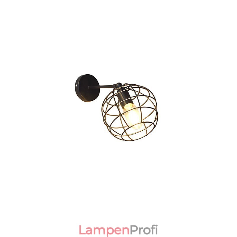 Ziegel Hohl Runde Eisen Wand Lampe Dumm Schwarz Amerikanischen Dekoration Lichtschwert Lampe Auf Wand