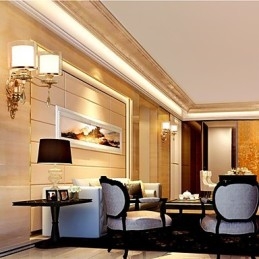 Moderne zeitgenössische galvanisierte Funktion für Augenschutz Umgebungslicht Wandleuchten Wandleuchte