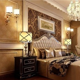 Moderne zeitgenössische galvanisierte Funktion für Augenschutz Umgebungslicht Wandleuchten Wandleuchte