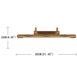 Spiegellampe 80CM 1Traditionelle Vintage Antik Messing Funktion für
