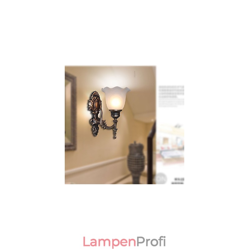 Retro-Wandlampe im europäischen Stil, Hotel-Flurlampe, Korridorlicht, Spiegelfrontlampe, Einzelkopf-Nachttischlampe