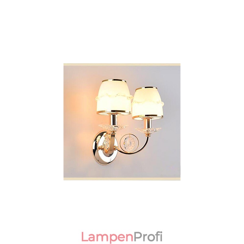 Moderne zeitgenössische galvanisierte Funktion für Kristall Swing Arm Augenschutz Umgebungslicht Wandleuchten Wand