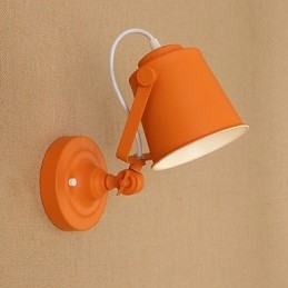 Wandleuchte aus lackiertem Stahl, dumme schwarze amerikanische Kaffeedekoration, Retro-Wandleuchte, Lichtschwertlampe an der Wand