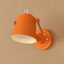 Wandleuchte aus lackiertem Stahl, dumme schwarze amerikanische Kaffeedekoration, Retro-Wandleuchte, Lichtschwertlampe an der Wand