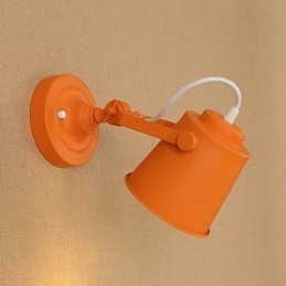Wandleuchte aus lackiertem Stahl, dumme schwarze amerikanische Kaffeedekoration, Retro-Wandleuchte, Lichtschwertlampe an der Wand