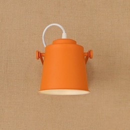 Wandleuchte aus lackiertem Stahl, dumme schwarze amerikanische Kaffeedekoration, Retro-Wandleuchte, Lichtschwertlampe an der Wand