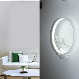 Die Schlafzimmer-Wandlampe, Nachttischlampe und kreative Persönlichkeit der modernen minimalistischen kreisförmigen Treppen-Korridor-Wandlampe