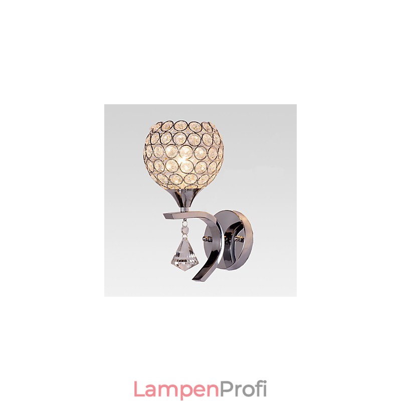 Max Crystal Moderne zeitgenössische galvanisierte Funktion für Kristall-Ambiente-Licht-Wandleuchten Wandleuchte