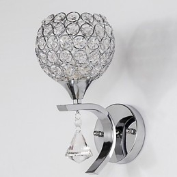 Max Crystal Moderne zeitgenössische galvanisierte Funktion für Kristall-Ambiente-Licht-Wandleuchten Wandleuchte