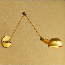 Einfache Vintage-Landhausmalerei für Wandleuchten im Mini-Stil mit Schwenkarm und Augenschutz, Umgebungslicht