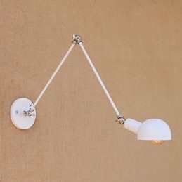 Einfache Vintage-Landhausmalerei für Wandleuchten im Mini-Stil mit Schwenkarm und Augenschutz, Umgebungslicht