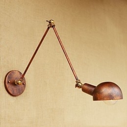 Einfache Vintage-Landhausmalerei für Wandleuchten im Mini-Stil mit Schwenkarm und Augenschutz, Umgebungslicht