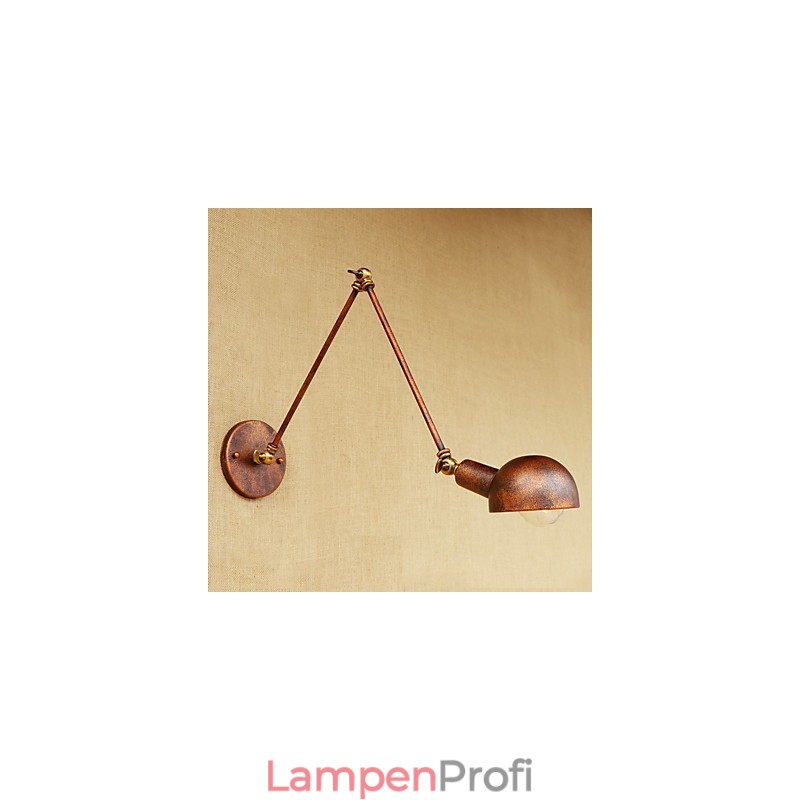 Einfache Vintage-Landhausmalerei für Wandleuchten im Mini-Stil mit Schwenkarm und Augenschutz, Umgebungslicht