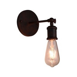 Wandleuchte Wandleuchten Wand Eisen Wandlampe dumm schwarz Lichtschwert Lampe an der Wand
