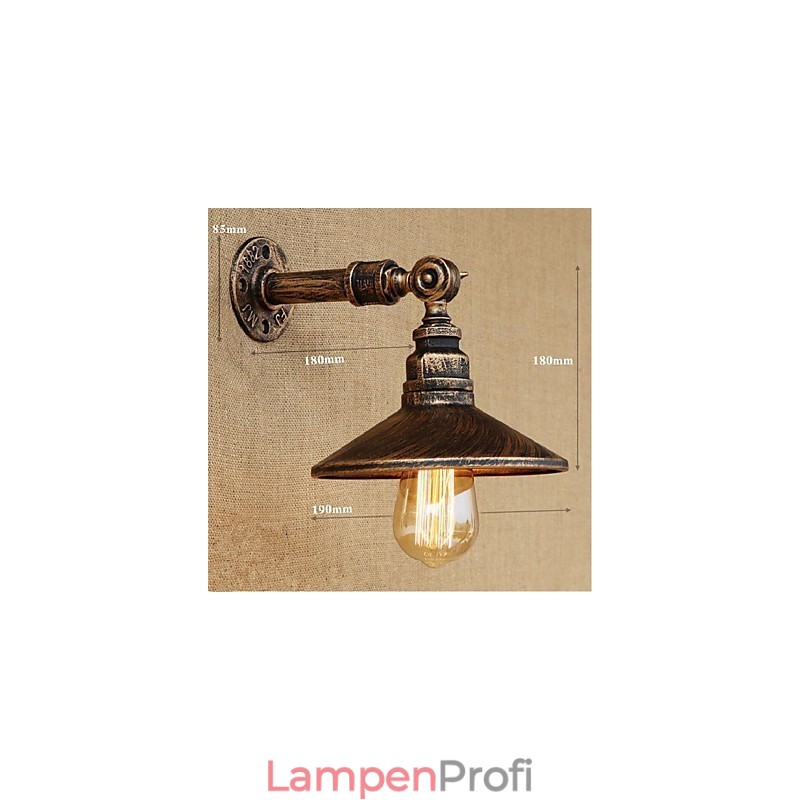 Industriellen Stil Nordischen Wasserrohr Wandleuchte Wandleuchte Braun Antike