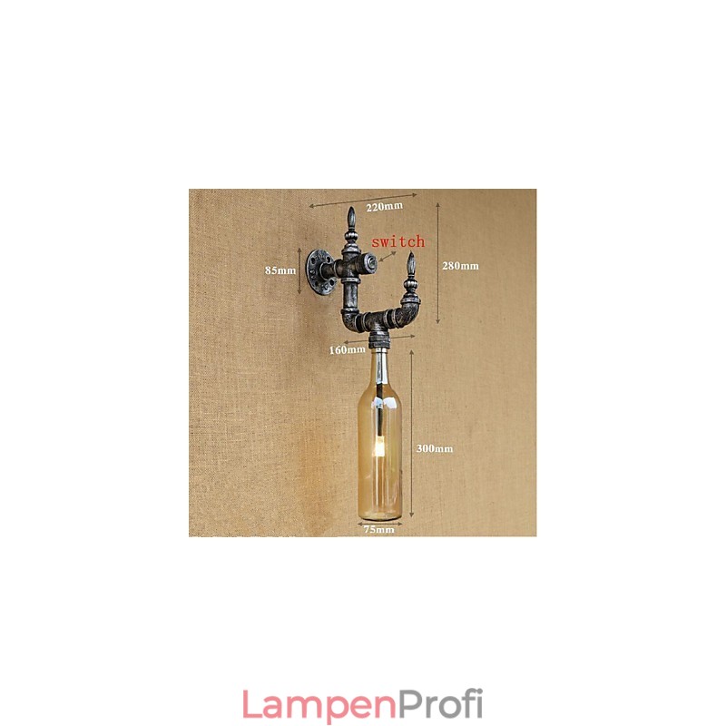 Rustikale Lodge Silber-Funktion für Ambient Light Wandleuchten Wandleuchte